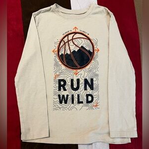 Jumping Beans Tan Long Sleeve Tee with Graphic